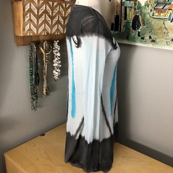 Pete Mesh Abstract Tie Dye Top - Fairy Core - Picture 4 of 10